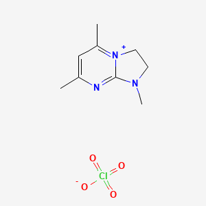 2,3-Dihydro-1,5,7-trimethyl-1H-imidazo(1,2-a)pyrimidin-4-ium perchlorate