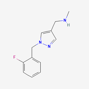 ({1-[(2-fluorophenyl)methyl]-1H-pyrazol-4-yl}methyl)(methyl)amine