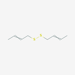 molecular formula C8H14S2 B14684952 1-[(But-2-en-1-yl)disulfanyl]but-2-ene CAS No. 36889-28-8