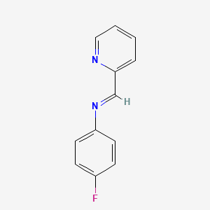 Pyridine, 2-[[(4-fluorophenyl)imino]methyl]-