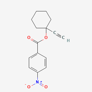 molecular formula C15H15NO4 B14684987 1-Ethynylcyclohexyl 4-nitrobenzoate CAS No. 36144-39-5