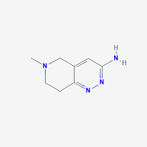 6-methyl-5H,6H,7H,8H-pyrido[4,3-c]pyridazin-3-amine