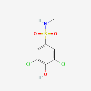 molecular formula C7H7Cl2NO3S B14685008 3,5-Dichloro-4-hydroxy-N-methylbenzene-1-sulfonamide CAS No. 31972-25-5