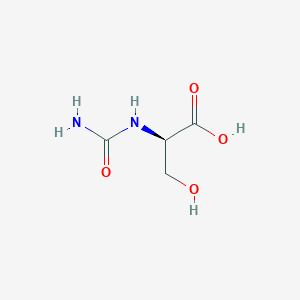 molecular formula C4H8N2O4 B14685009 (2R)-2-(carbamoylamino)-3-hydroxypropanoic acid CAS No. 24809-86-7