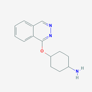 molecular formula C14H17N3O B1468510 [4-(Phthalazin-1-yloxy)cyclohexyl]amine CAS No. 1967328-60-4