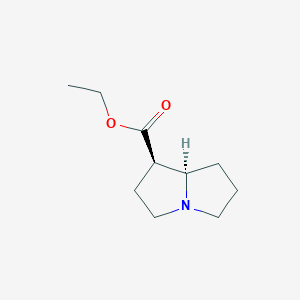 ethyl (1R,8R)-2,3,5,6,7,8-hexahydro-1H-pyrrolizine-1-carboxylate