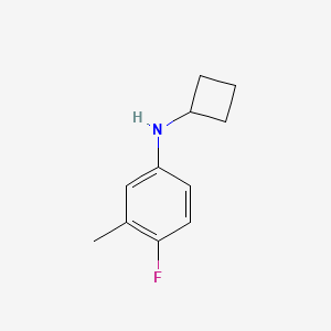 molecular formula C11H14FN B1468511 N-cyclobutyl-4-fluoro-3-methylaniline CAS No. 1339767-42-8