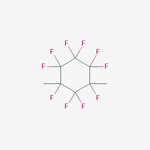 molecular formula C8H6F10 B14685146 1,1,2,2,3,3,4,5,5,6-Decafluoro-4,6-dimethylcyclohexane CAS No. 29917-43-9