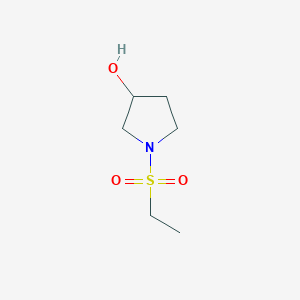 molecular formula C6H13NO3S B1468515 1-Ethanesulfonylpyrrolidin-3-ol CAS No. 1341353-21-6