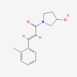 (E)-1-(3-hydroxypyrrolidin-1-yl)-3-(o-tolyl)prop-2-en-1-one