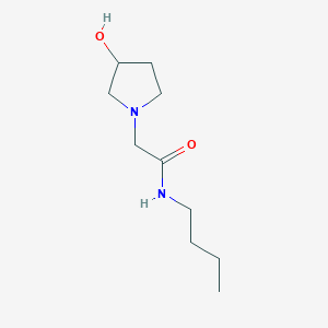 molecular formula C10H20N2O2 B1468518 N-butyl-2-(3-hydroxypyrrolidin-1-yl)acetamide CAS No. 1340408-93-6