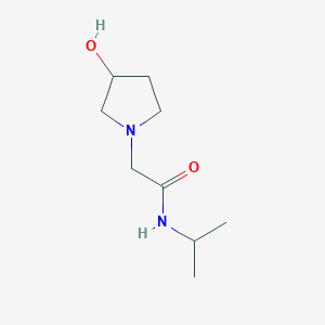 2-(3-hydroxypyrrolidin-1-yl)-N-(propan-2-yl)acetamide