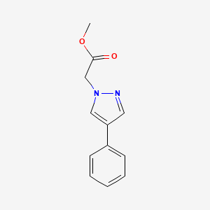 molecular formula C12H12N2O2 B1468520 methyl 2-(4-phenyl-1H-pyrazol-1-yl)acetate CAS No. 1340317-89-6