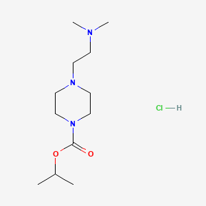 molecular formula C12H26ClN3O2 B14685248 1-Piperazinecarboxylic acid, 4-(2-(dimethylamino)ethyl)-, isopropyl ester, hydrochloride CAS No. 24269-21-4