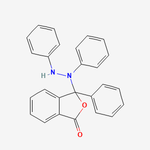 molecular formula C26H20N2O2 B14685259 3-(N-anilinoanilino)-3-phenyl-2-benzofuran-1-one CAS No. 32812-42-3