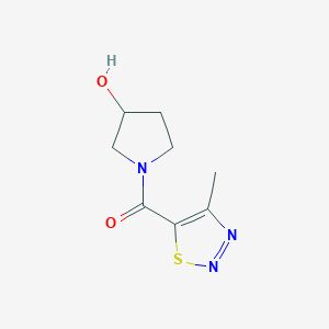 1-(4-Methyl-1,2,3-thiadiazole-5-carbonyl)pyrrolidin-3-ol