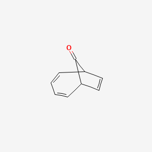 molecular formula C9H8O B14685270 Bicyclo[4.2.1]nona-2,4,7-trien-9-one CAS No. 34733-74-9