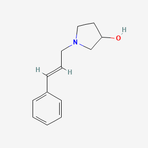 molecular formula C13H17NO B1468528 1-[(2E)-3-phenylprop-2-en-1-yl]pyrrolidin-3-ol CAS No. 1344861-88-6