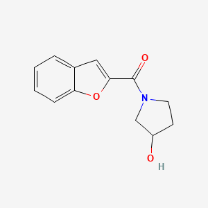 molecular formula C13H13NO3 B1468529 Benzofuran-2-yl(3-hydroxypyrrolidin-1-yl)methanone CAS No. 1405760-98-6