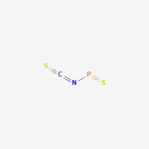 molecular formula CNPS2 B14685312 Sulfanylidene(thiophosphorosoimino)methane CAS No. 25756-86-9