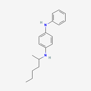 molecular formula C18H24N2 B14685361 N~1~-(Hexan-2-yl)-N~4~-phenylbenzene-1,4-diamine CAS No. 35659-07-5