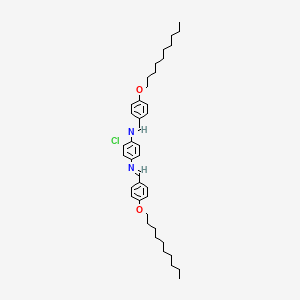 1,4-Benzenediamine, 2-chloro-N,N'-bis[[4-(decyloxy)phenyl]methylene]-