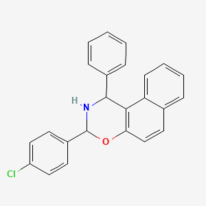 3-(4-Chlorophenyl)-1-phenyl-2,3-dihydro-1h-naphtho[1,2-e][1,3]oxazine