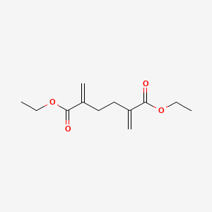 molecular formula C12H18O4 B14685441 Diethyl 2,5-dimethylidenehexanedioate CAS No. 32670-57-8