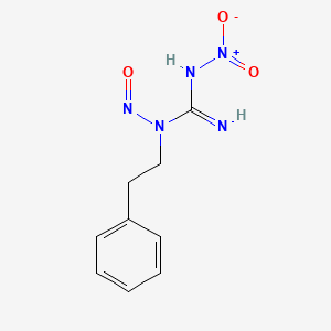 molecular formula C9H11N5O3 B14685443 1-(2-Phenylethyl)-3-nitro-1-nitrosoguanidine CAS No. 35089-74-8