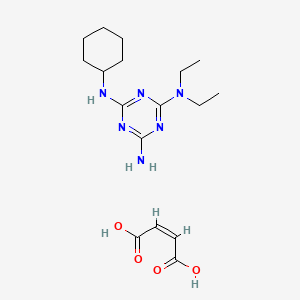 (Z)-but-2-enedioic acid;4-N-cyclohexyl-2-N,2-N-diethyl-1,3,5-triazine-2,4,6-triamine