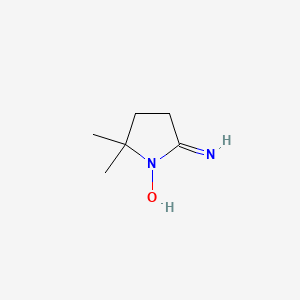 (5e)-5-Imino-2,2-dimethylpyrrolidin-1-ol