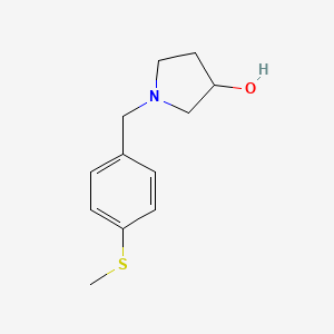 1-{[4-(Methylsulfanyl)phenyl]methyl}pyrrolidin-3-ol