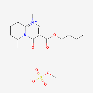 3-(Butoxycarbonyl)-1,6-dimethyl-4-oxo-6,7,8,9-tetrahydro-4h-pyrido[1,2-a]pyrimidin-1-ium methyl sulfate