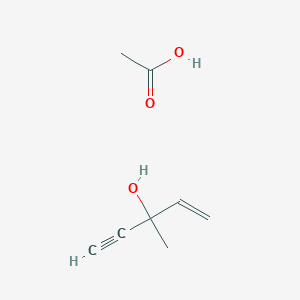 Acetic acid;3-methylpent-1-en-4-yn-3-ol