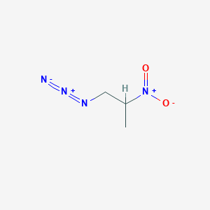 molecular formula C3H6N4O2 B14685538 1-Azido-2-nitropropane CAS No. 34509-11-0