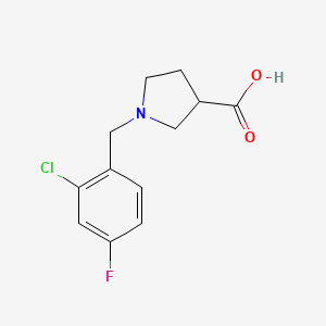 1-(2-Chloro-4-fluorobenzyl)pyrrolidine-3-carboxylic acid