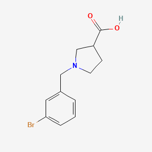 1-[(3-Bromophenyl)methyl]pyrrolidine-3-carboxylic acid