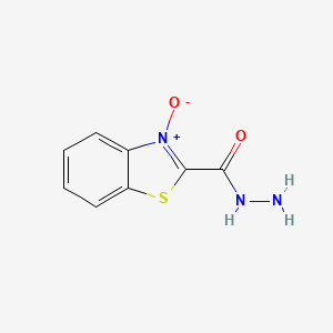 molecular formula C8H7N3O2S B14685570 2-[Diazenyl(hydroxy)methylidene]-1,3-benzothiazol-3(2H)-ol CAS No. 27655-28-3