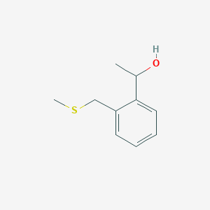B146856 1-[2-(Methylsulfanylmethyl)phenyl]ethanol CAS No. 132310-54-4