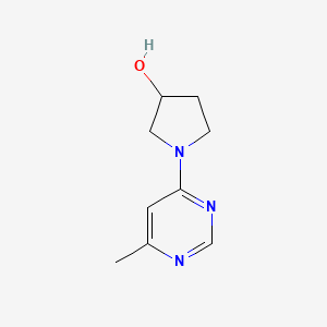 molecular formula C9H13N3O B1468560 1-(6-Methylpyrimidin-4-yl)pyrrolidin-3-ol CAS No. 1340067-57-3