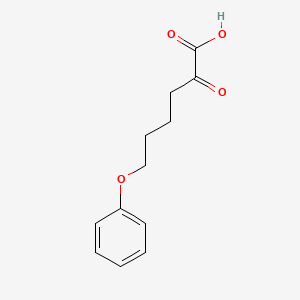 molecular formula C12H14O4 B14685605 2-Oxo-6-phenoxyhexanoic acid CAS No. 30952-42-2