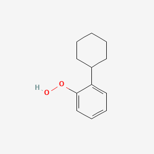 molecular formula C12H16O2 B14685648 2-Cyclohexylbenzene-1-peroxol CAS No. 30305-71-6