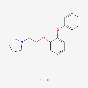 Phenetole, o-phenoxy-beta-pyrrolidinyl-, hydrochloride