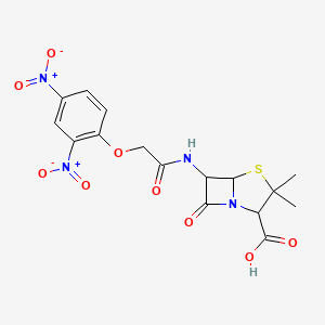 6-((2-(2,4-Dinitrophenoxy)acetyl)amino)-3,3-dimethyl-7-oxo-4-thia-1-azabicyclo(3.2.0)heptane-2-carboxylic acid