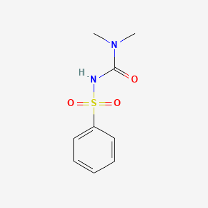 molecular formula C9H12N2O3S B14685670 N-(Dimethylcarbamoyl)benzenesulfonamide CAS No. 32324-42-8