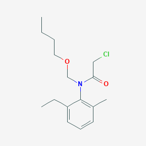 molecular formula C16H24ClNO2 B14685698 N-(Butoxymethyl)-2-chloro-N-(2-ethyl-6-methylphenyl)acetamide CAS No. 33717-27-0