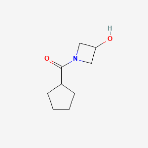 molecular formula C9H15NO2 B1468570 Cyclopentyl(3-hydroxyazetidin-1-yl)methanone CAS No. 1344251-28-0