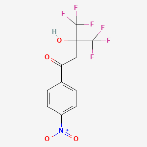 4,4,4-Trifluoro-3-hydroxy-1-(4-nitrophenyl)-3-(trifluoromethyl)butan-1-one