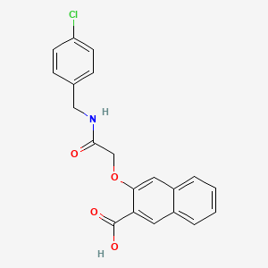 2-Naphthalenecarboxylicacid, 3-[2-[[(4-chlorophenyl)methyl]amino]-2-oxoethoxy]-