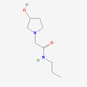 molecular formula C9H18N2O2 B1468572 2-(3-hydroxypyrrolidin-1-yl)-N-propylacetamide CAS No. 1340185-00-3